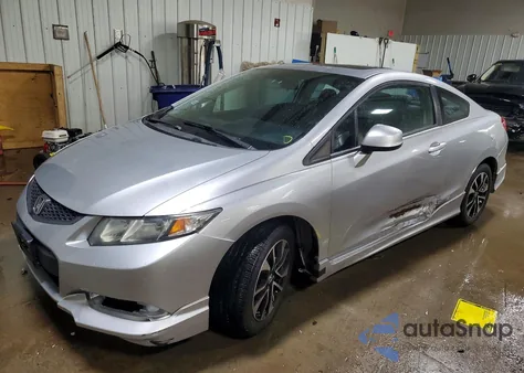 2013 Honda Civic Ex из США, поврежденный, VIN 2HGFG3B88DH522856
